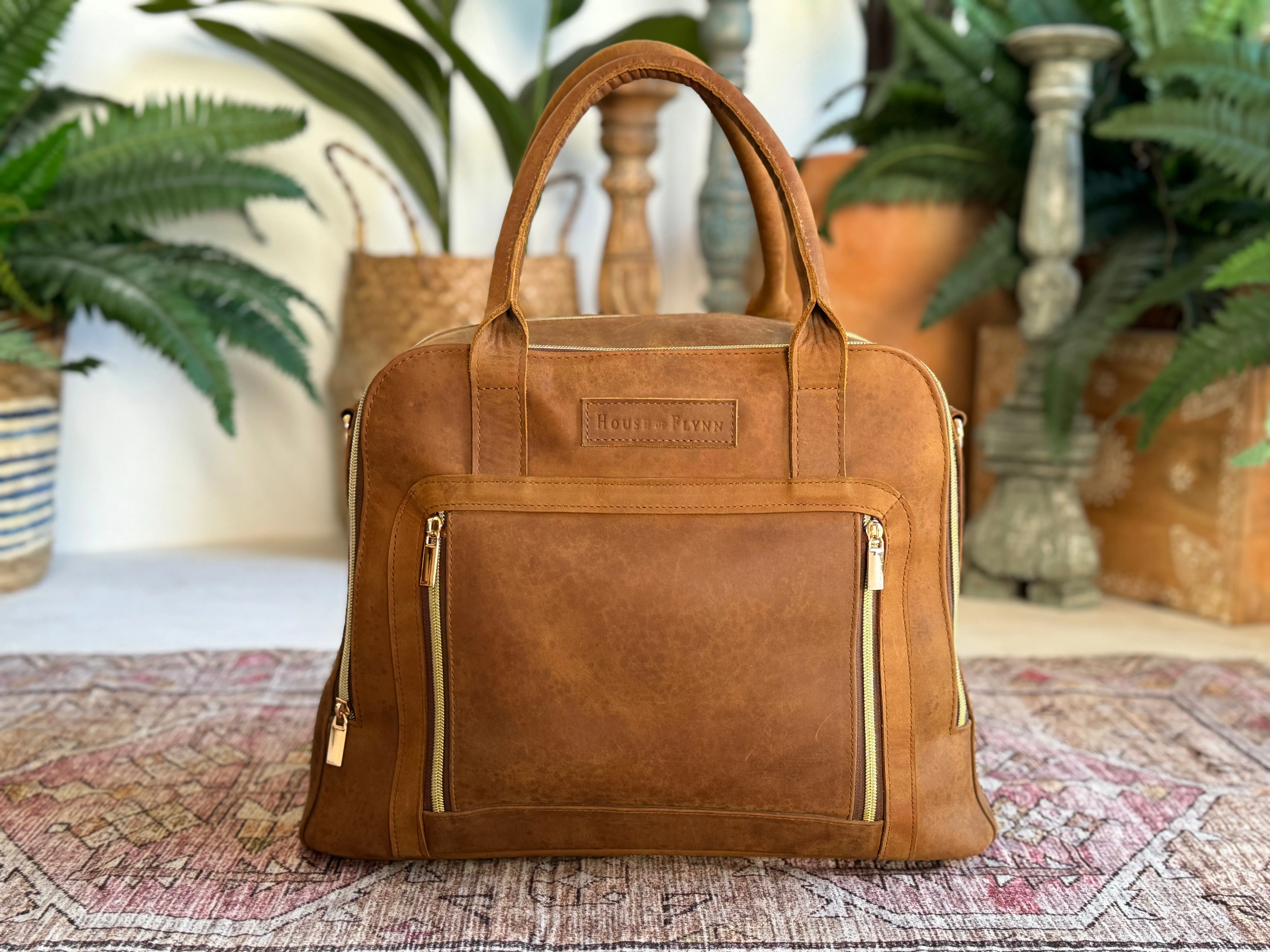 Luna Bag - Vintage Brown with Backpack Straps
