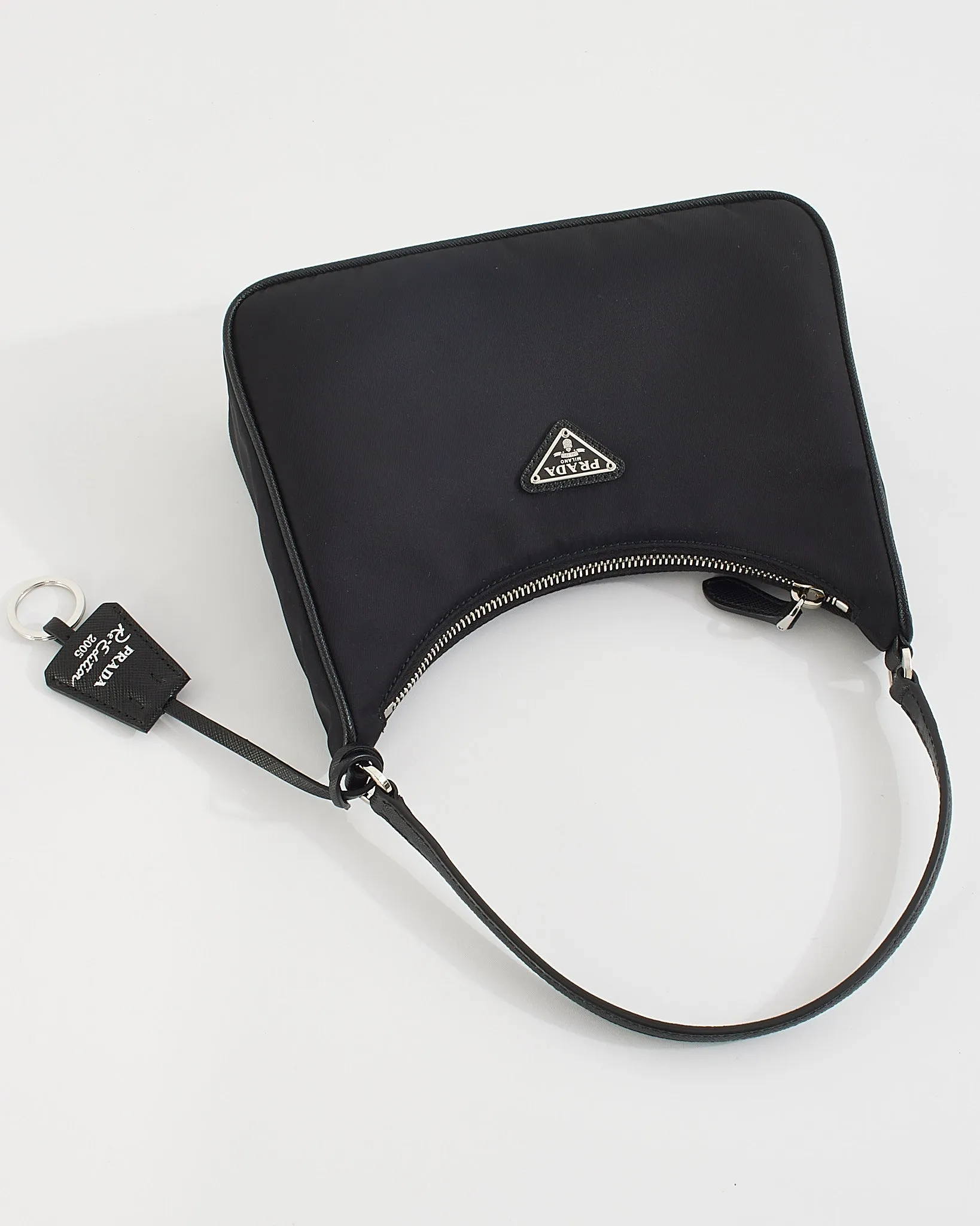 Prada Black Nylon Re-Edition 2005 Mini Bag