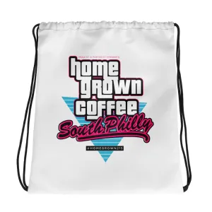 WHITE VC Drawstring bag